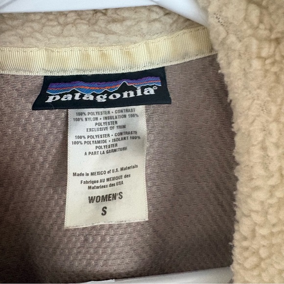 Patagonia Women’s Fleece Vest Cream Beige Size Small - Picture 2 of 6